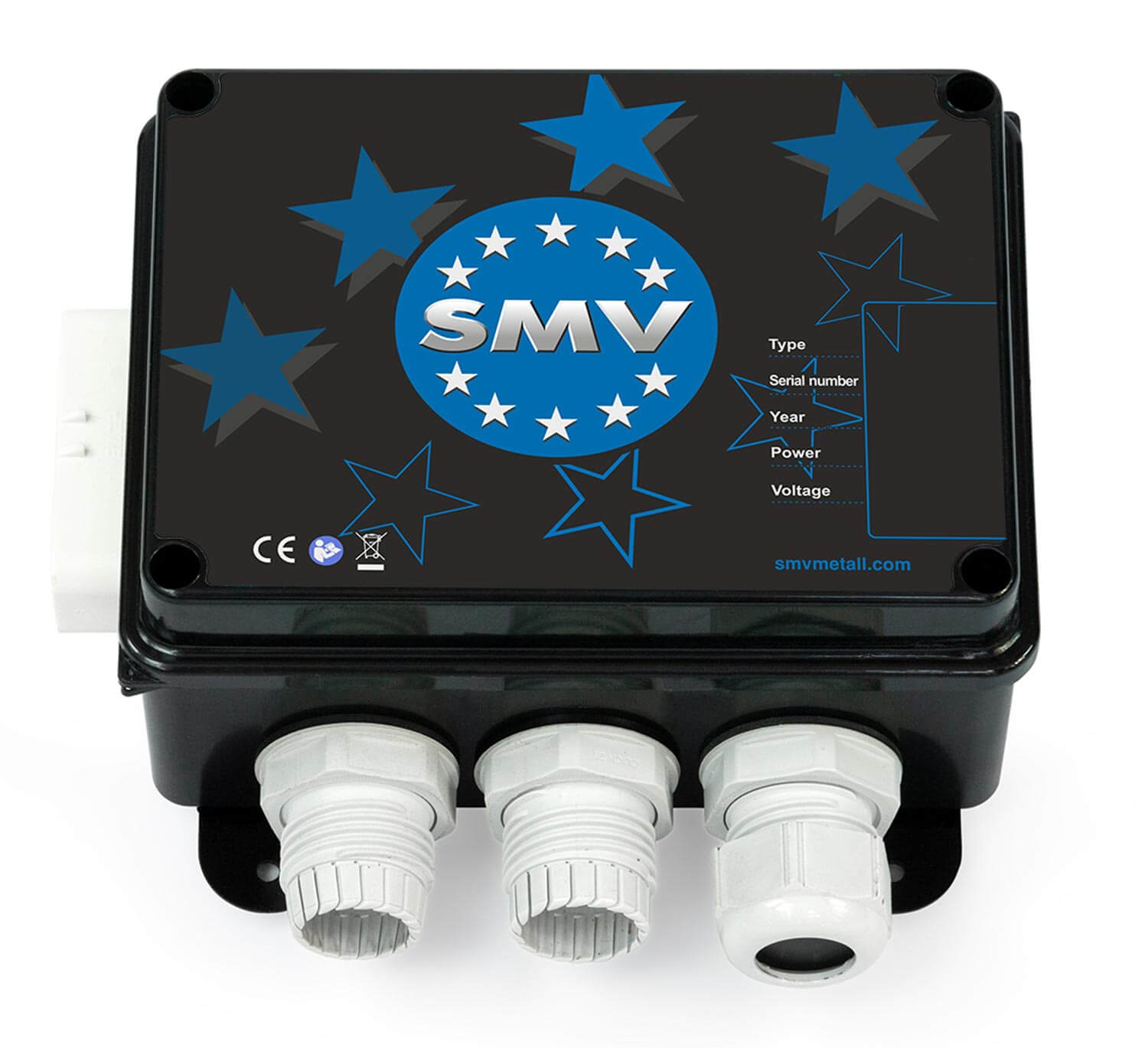 Deatilansicht vom Verteilerkasten der SMV Hydraulikstützen.