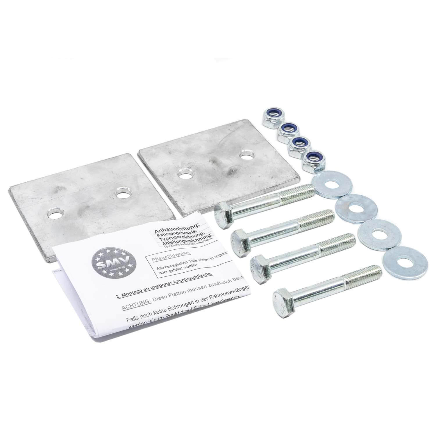 Set der Adapterplatten für Alu-Matic Kurbelstützen ist optionales Zubehör.
